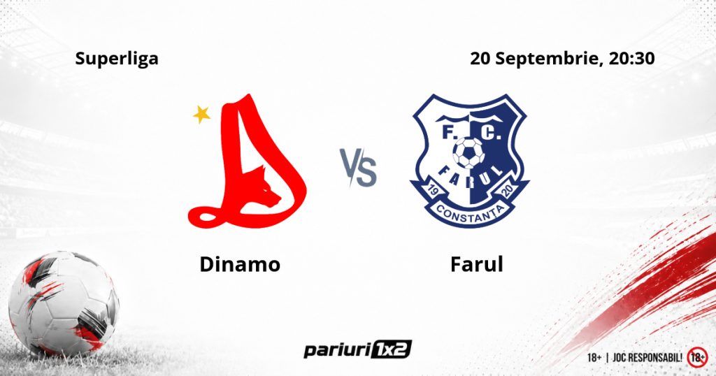 Dinamo – Farul, Ponturi Pariuri Fotbal Superliga, 20.09.2026
