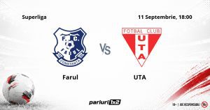 Farul – UTA, Ponturi Pariuri Fotbal Superliga, 11.09.2026