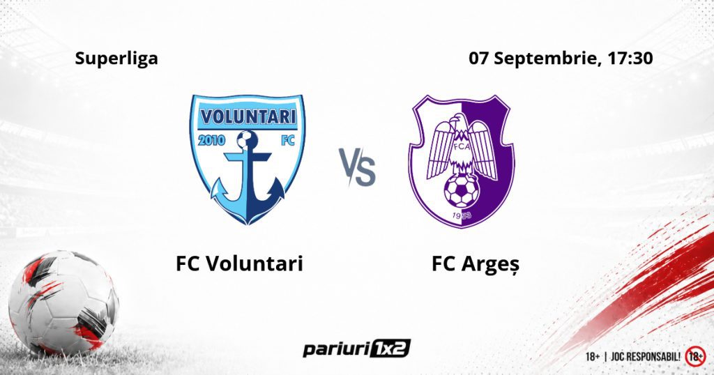 FC Voluntari – FC Argeș, Ponturi Pariuri Fotbal Superliga, 07.09.2026
