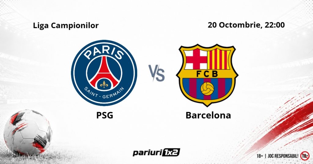 PSG – Barcelona, Ponturi Pariuri Fotbal Liga Campionilor, 20.10.2026