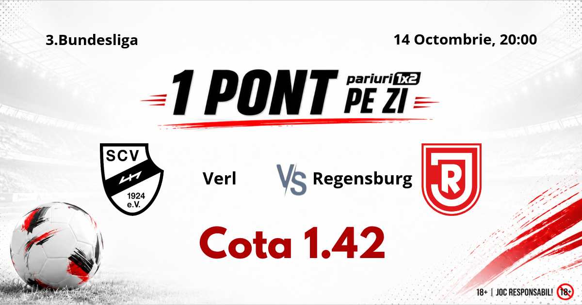 Un Pont pe Zi, 14 octombrie : Mergem în Germania pentru o nouă selecție reușită! Astăzi Verl – Regensburg
