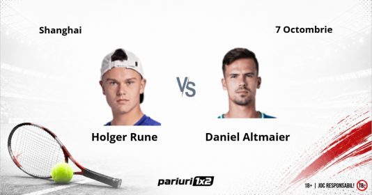 Rune – Altmaier, Ponturi Pariuri Tenis Shanghai, 07.10.2026