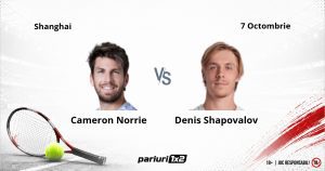 Norrie – Shapovalov, Ponturi Pariuri Tenis Shanghai, 07.10.2026