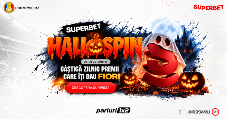 Superbet | HALLOSPIN »» Câștigă zilnic premii în perioada 26–31 octombrie