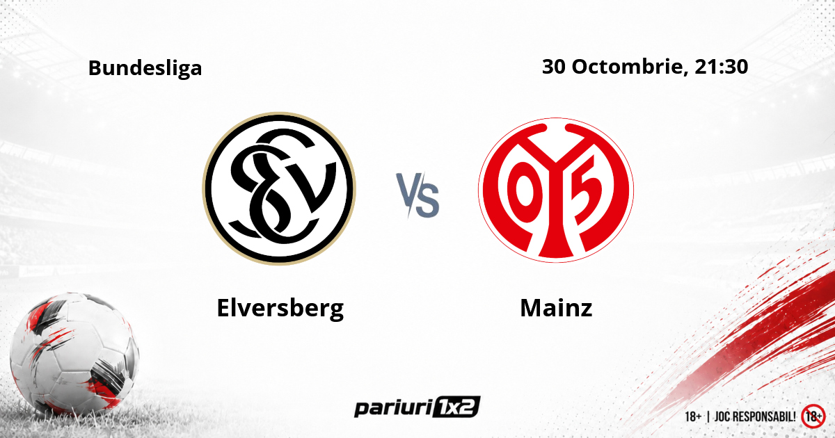 Elversberg – Mainz, Ponturi Pariuri Fotbal Bundesliga, 30.10.2026