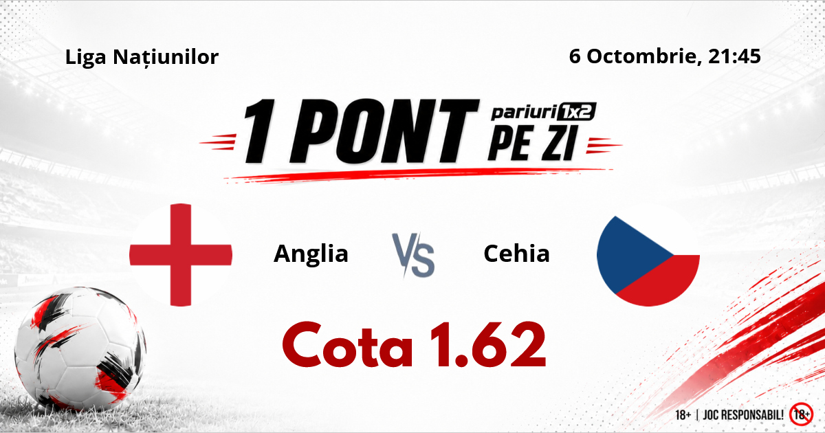 Un Pont pe Zi, 06 octombrie : Patru selecții reușită în această lună! Astăzi Anglia – Cehia
