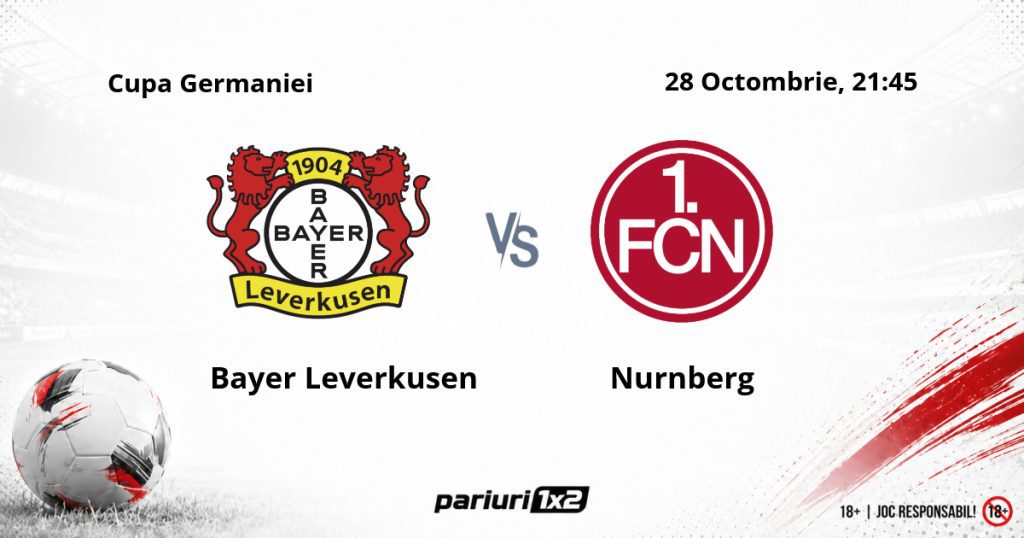 Bayer Leverkusen – Nurnberg, Ponturi Pariuri Fotbal Cupa Germaniei, 28.10.2026