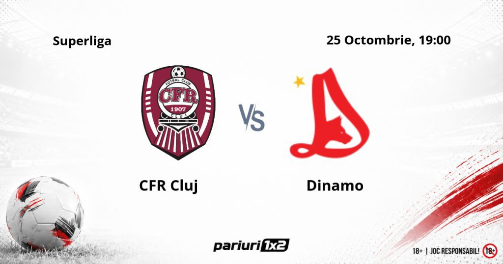 CFR Cluj – Dinamo, Ponturi Pariuri Fotbal Superliga, 25.10.2026