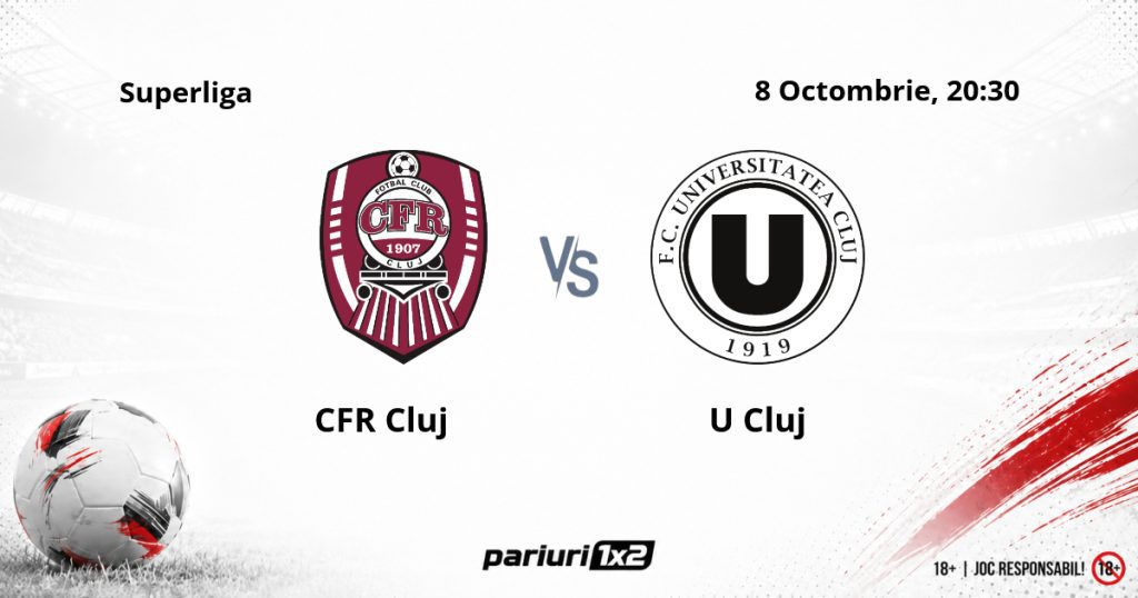CFR Cluj – U Cluj, Ponturi Pariuri Fotbal Superliga, 08.10.2026