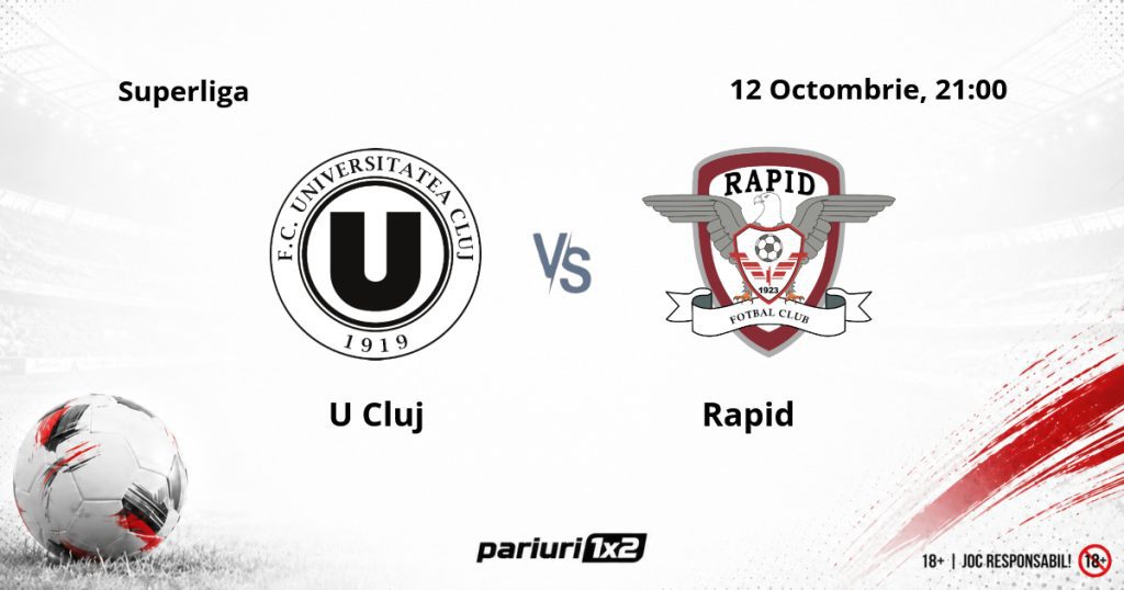 U Cluj – Rapid, Ponturi Pariuri Fotbal Superliga, 12.10.2026