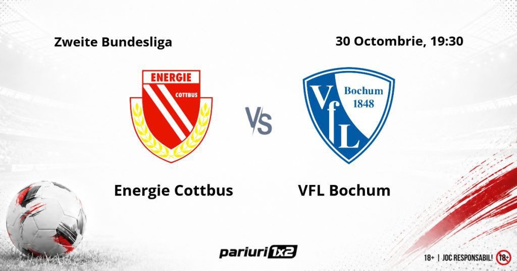 Energie Cottbus – VFL Bochum, Ponturi Pariuri Fotbal Zweite Bundesliga, 29.10.2026