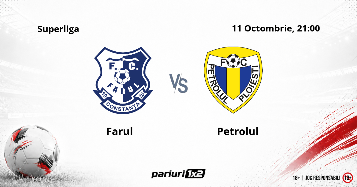 Farul – Petrolul, Ponturi Pariuri Fotbal Superliga, 11.10.2026