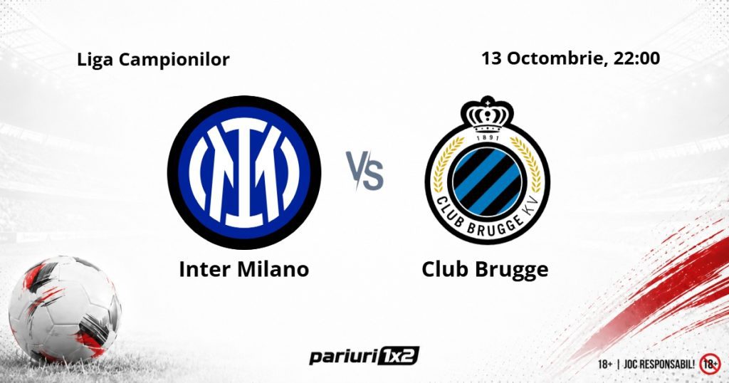 Inter – Club Brugge, Ponturi Pariuri Fotbal Liga Campionilor, 13.10.2026