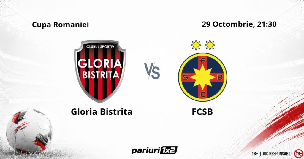 Gloria Bistrița – FCSB, Ponturi Pariuri Fotbal Cupa României, 29.10.2026