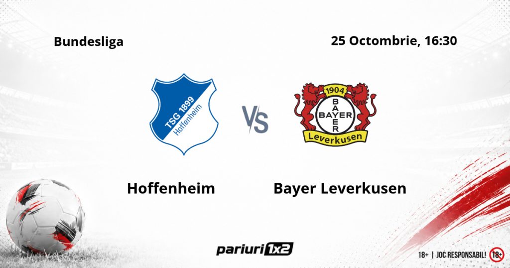 Hoffenheim – Bayer Leverkusen, Ponturi Pariuri Fotbal Bundesliga, 25.10.2026