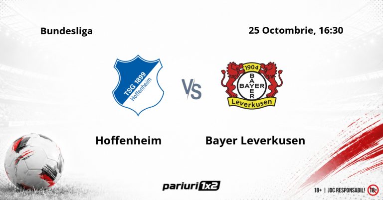 Hoffenheim – Bayer Leverkusen, Ponturi Pariuri Fotbal Bundesliga, 25.10.2026