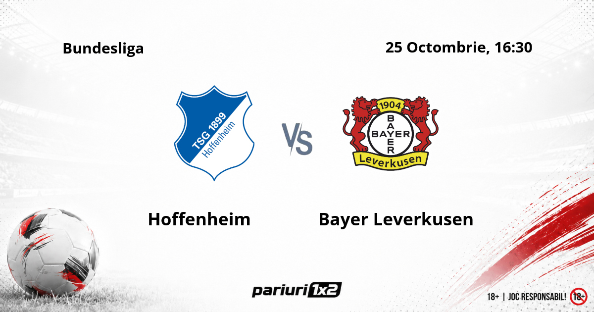 Hoffenheim – Bayer Leverkusen, Ponturi Pariuri Fotbal Bundesliga, 25.10.2026