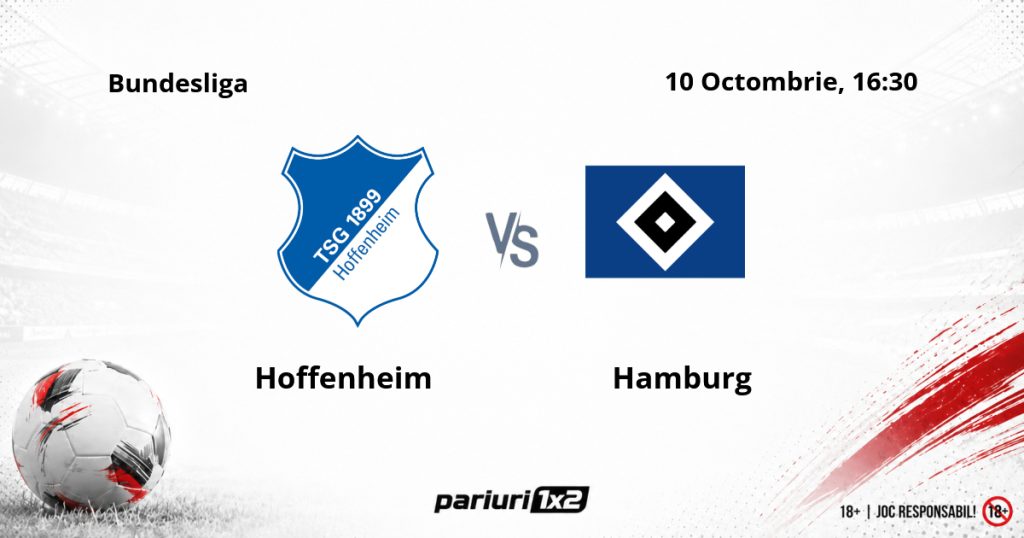 Hoffenheim – Hamburg, Ponturi Pariuri Fotbal Superliga, 10.10.2026