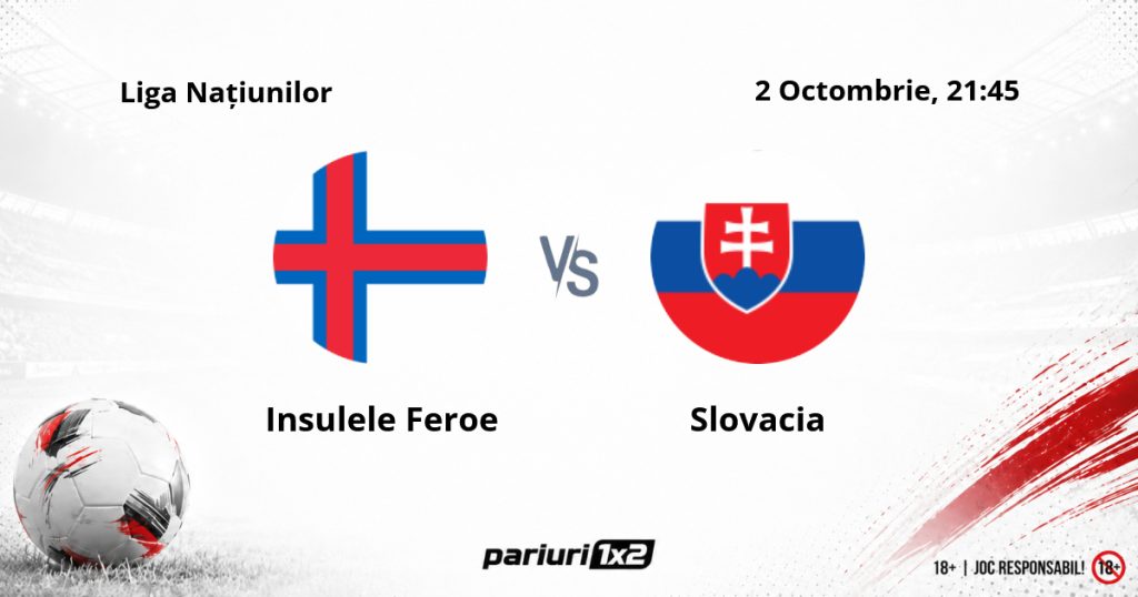 Insulele Feroe – Slovacia, Ponturi Pariuri Fotbal Liga Națiunilor, 02.10.2026