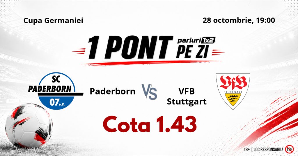 Un Pont pe Zi, 28 octombrie : 20 selecții reușite în această lună! Astăzi Paderborn – VFB Stuttgart