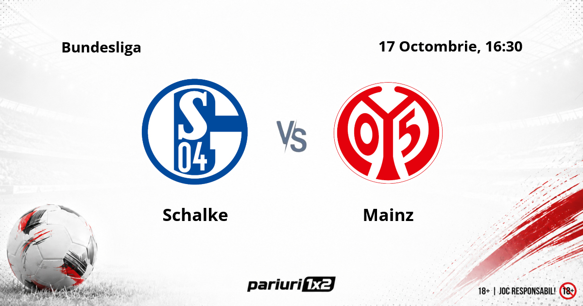Schalke – Mainz, Ponturi Pariuri Fotbal Bundesliga, 17.10.2026