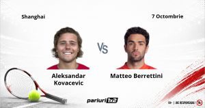 Kovacevic – Berrettini, Ponturi Pariuri Tenis Shanghai, 07.10.2026