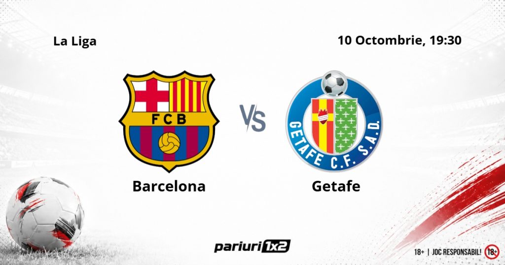 Barcelona – Getafe, Ponturi Pariuri Fotbal La Liga, 10.10.2026