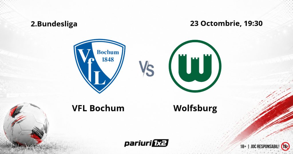 VFL Bochum – Wolfsburg, Ponturi Pariuri Fotbal 2.Bundesliga, 23.10.2026